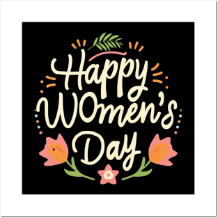 Happy Women's Day, Women's Rights Day T-shirt. Posters and Art